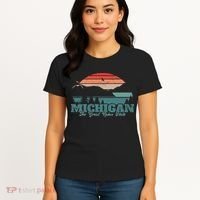 Michigan Lake The Great Lakes State Proud Michigander Women's T-Shirt thumb 4