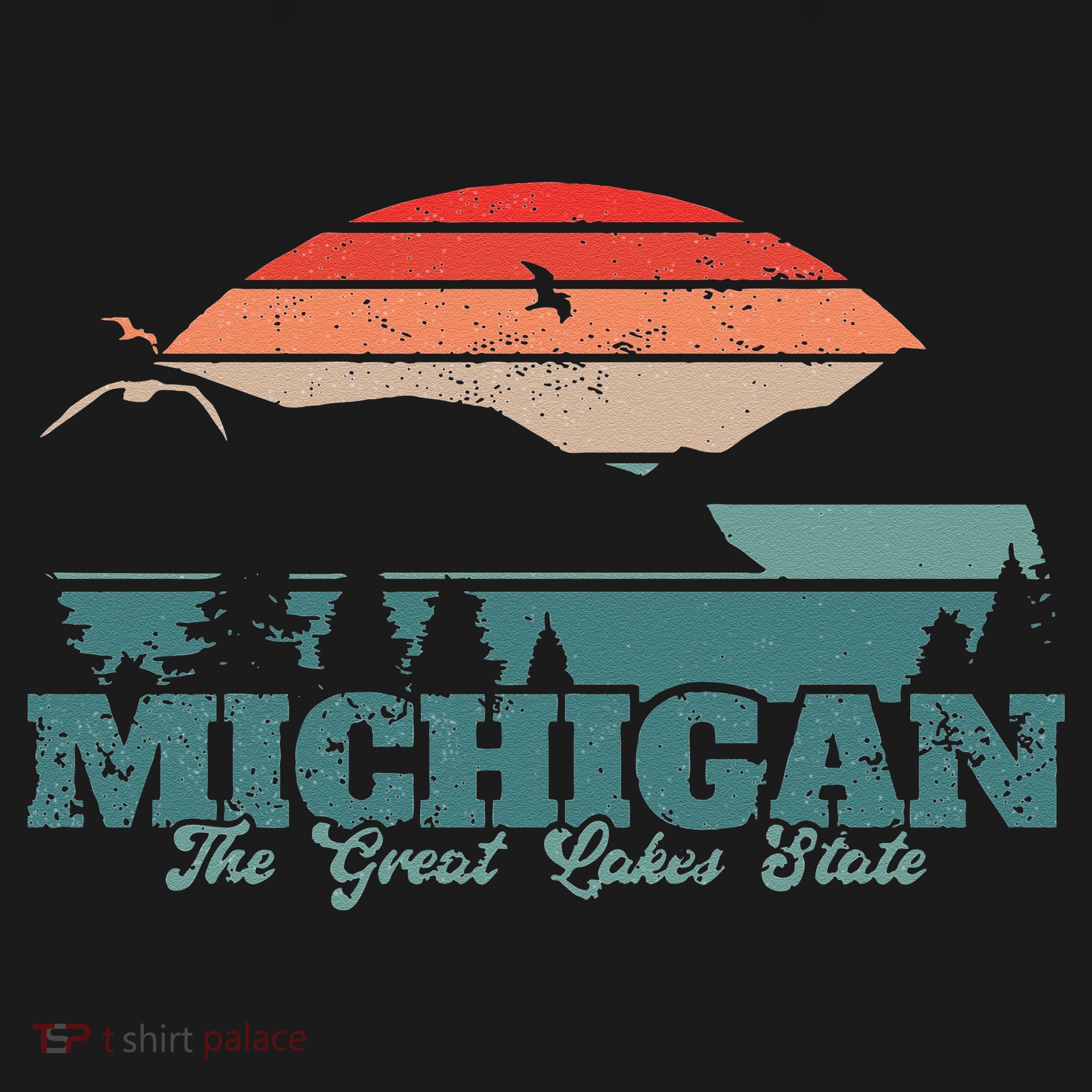 Michigan Lake The Great Lakes State Proud Michigander Kids Sweatshirt