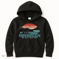 Michigan Lake The Great Lakes State Proud Michigander Kids Hoodie thumb 0