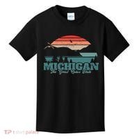 Michigan Lake The Great Lakes State Proud Michigander Kids T-Shirt thumb 0