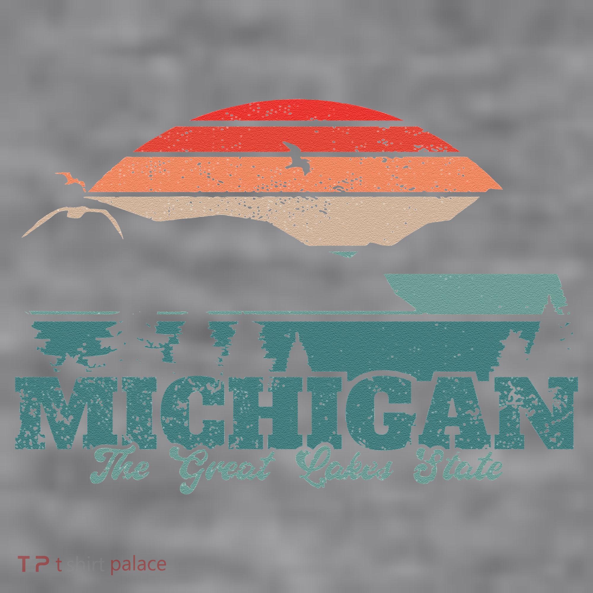Michigan Lake The Great Lakes State Proud Michigander Women's Racerback Cropped Tank
