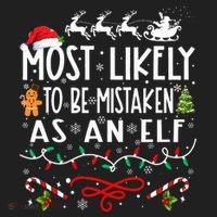 Most Likely To Be Mistaken As An Elf Family Christmas  Women's Sweatshirt thumb 2