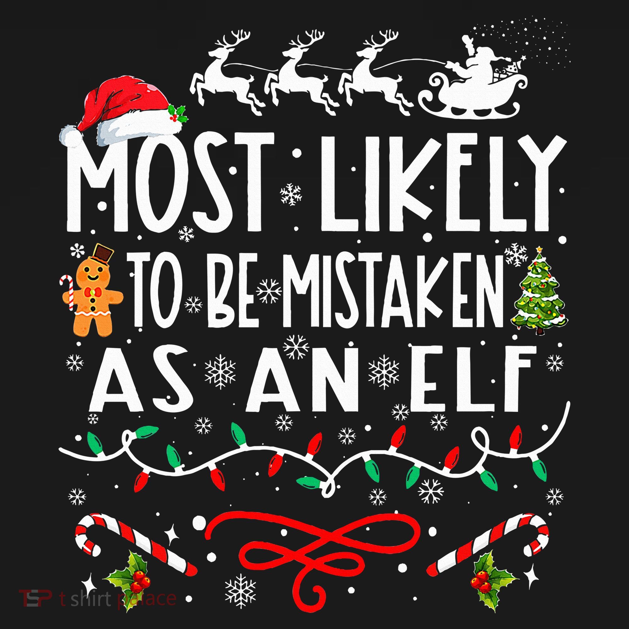 Most Likely To Be Mistaken As An Elf Family Christmas  Women's Tank Top