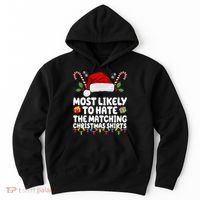 Most Likely To Hat The Matching Christmas Shirts Hoodie thumb 0