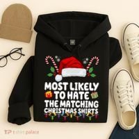 Most Likely To Hat The Matching Christmas Shirts Hoodie thumb 4