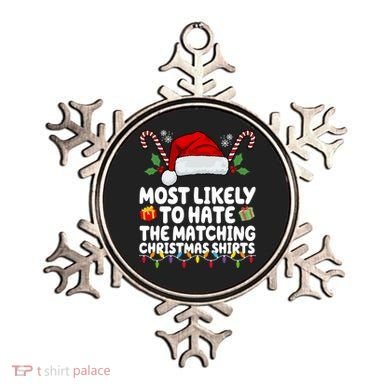 Most Likely To Hat The Matching Christmas Shirts Ornament