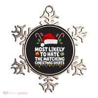 Most Likely To Hat The Matching Christmas Shirts Ornament thumb 0