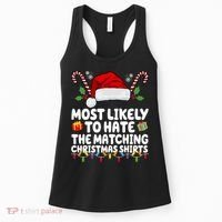 Most Likely To Hat The Matching Christmas Shirts Women's Tank Top thumb 0