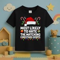 Most Likely To Hat The Matching Christmas Shirts Toddler T-Shirt thumb 3