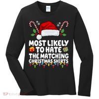 Most Likely To Hat The Matching Christmas Shirts Women's Long Sleeve Shirt thumb 0