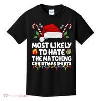 Most Likely To Hat The Matching Christmas Shirts Kids T-Shirt thumb 0