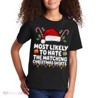 Most Likely To Hat The Matching Christmas Shirts Kids T-Shirt thumb 2