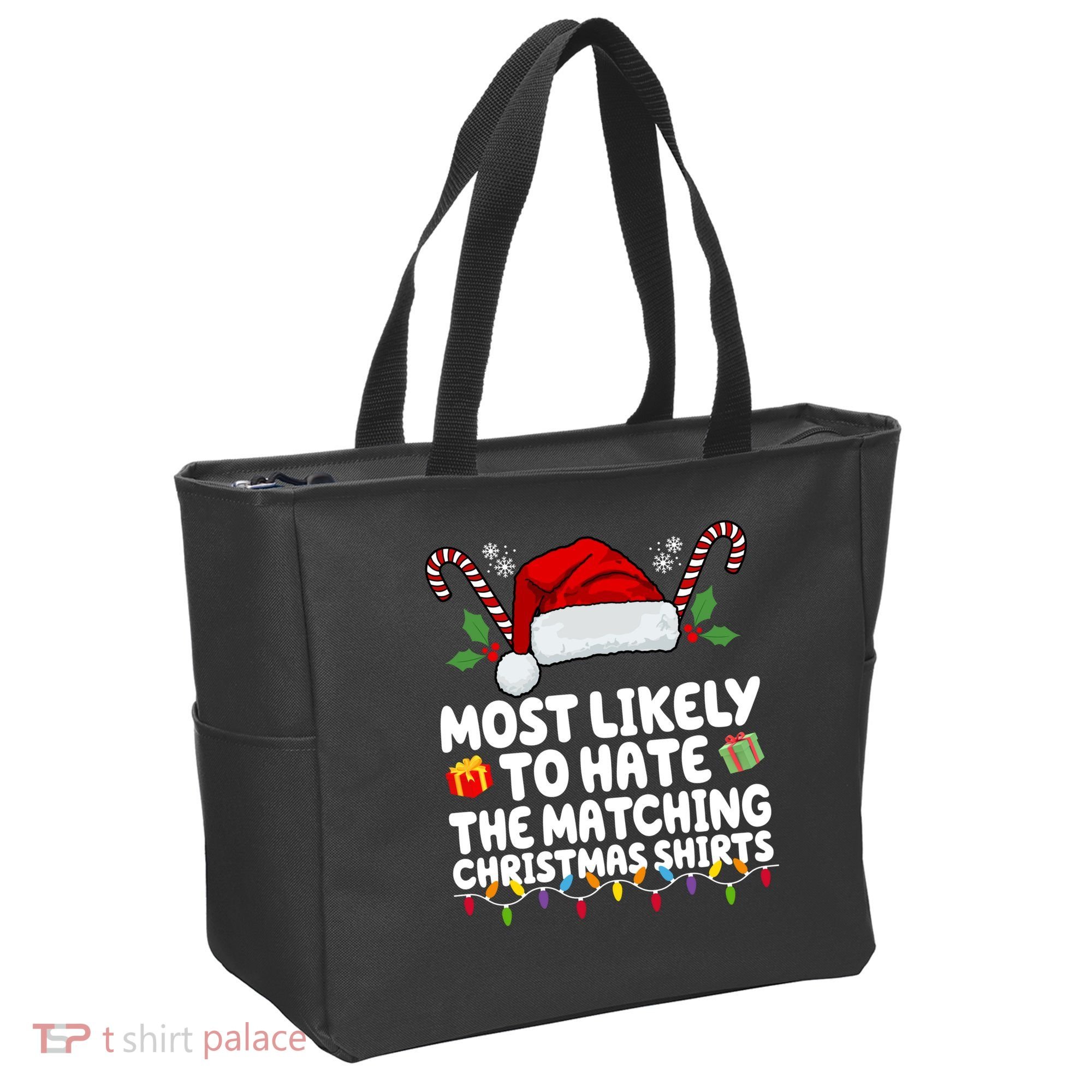 Most Likely To Hat The Matching Christmas Shirts Tote Bag