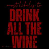Most Likely To Drink All The Wine Funny Gift Coffee Mug thumb 5
