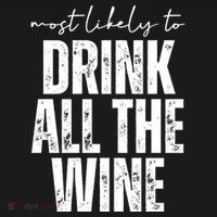 Most Likely To Drink All The Wine Funny Gift Ornament thumb 1