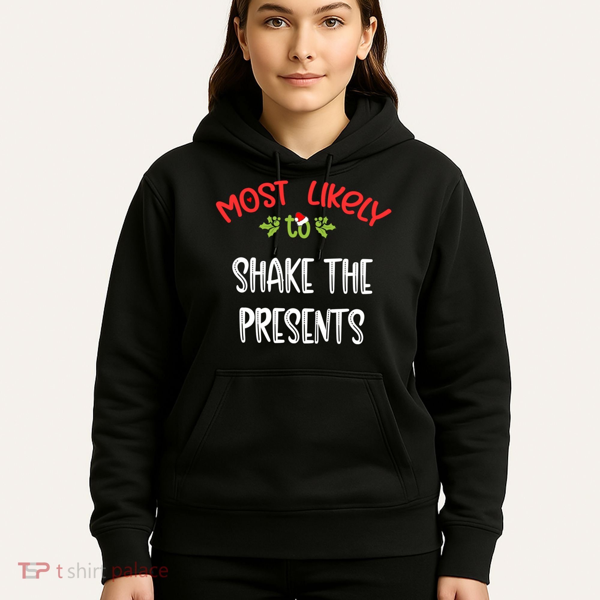 Most Likely To Christmas Shake The Presents Family Group Hoodie