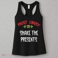 Most Likely To Christmas Shake The Presents Family Group Women's Tank Top thumb 3