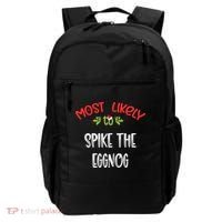 Most Likely To Christmas Spike The Eggnog Family Group Backpack thumb 0