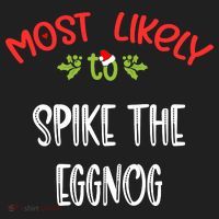 Most Likely To Christmas Spike The Eggnog Family Group Golf Towel thumb 3
