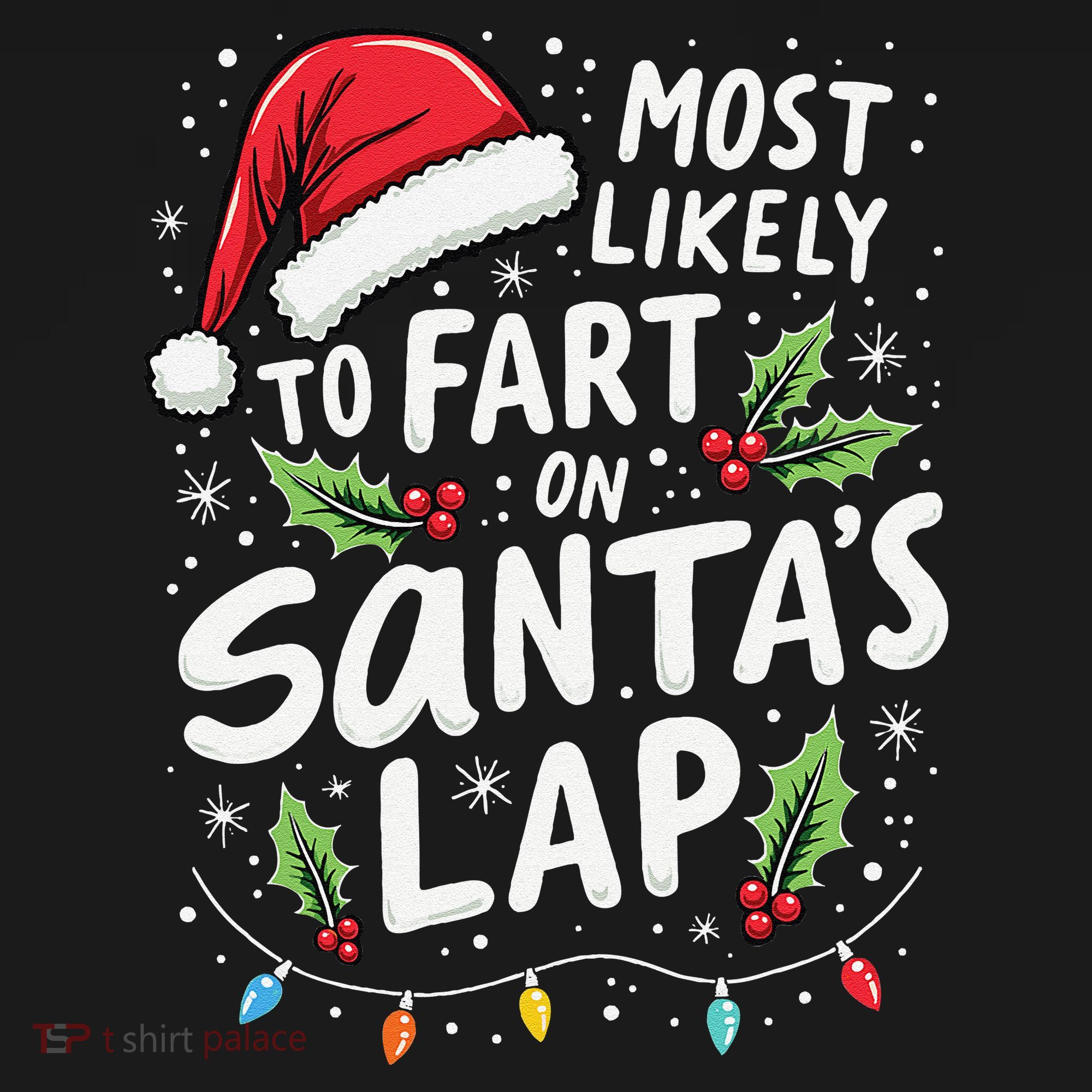Most Likely To Fart On SantaS Lap Funny Family Christmas Visor