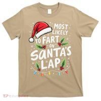 Most Likely To Fart On SantaS Lap Funny Family Christmas T-Shirt thumb 0