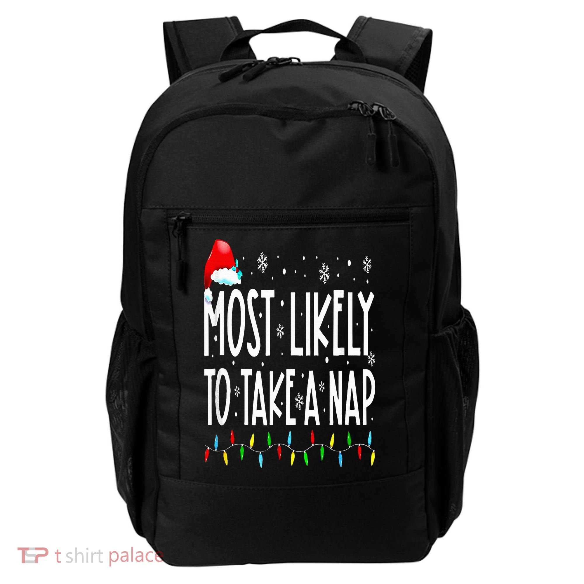 Most Likely To Take A Nap Family Matching Christmas Backpack