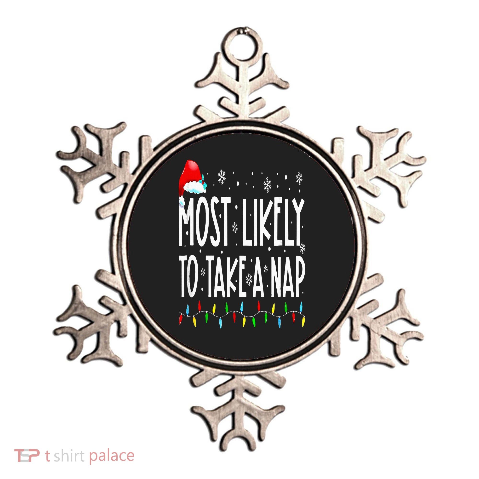 Most Likely To Take A Nap Family Matching Christmas Ornament