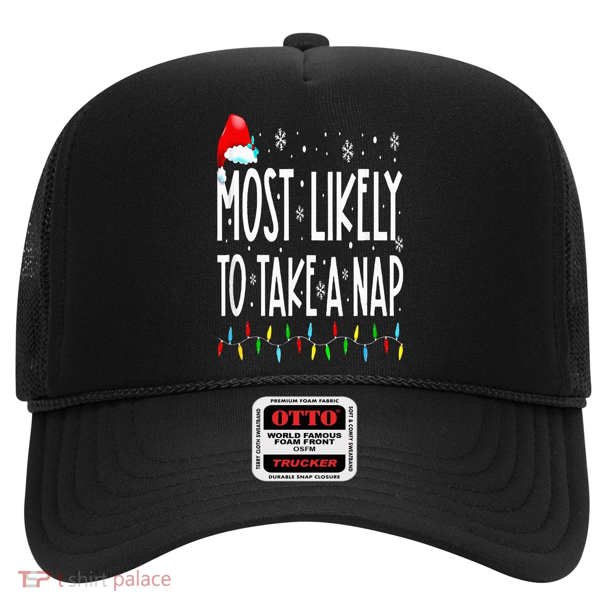 Most Likely To Take A Nap Family Matching Christmas Hat
