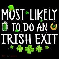 Most Likely To Do An Irish Exit Women's Tank Top thumb 5