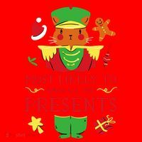 Most Likely To Open All The Presents Funny Christmas Cat Santa Santa Hat thumb 1