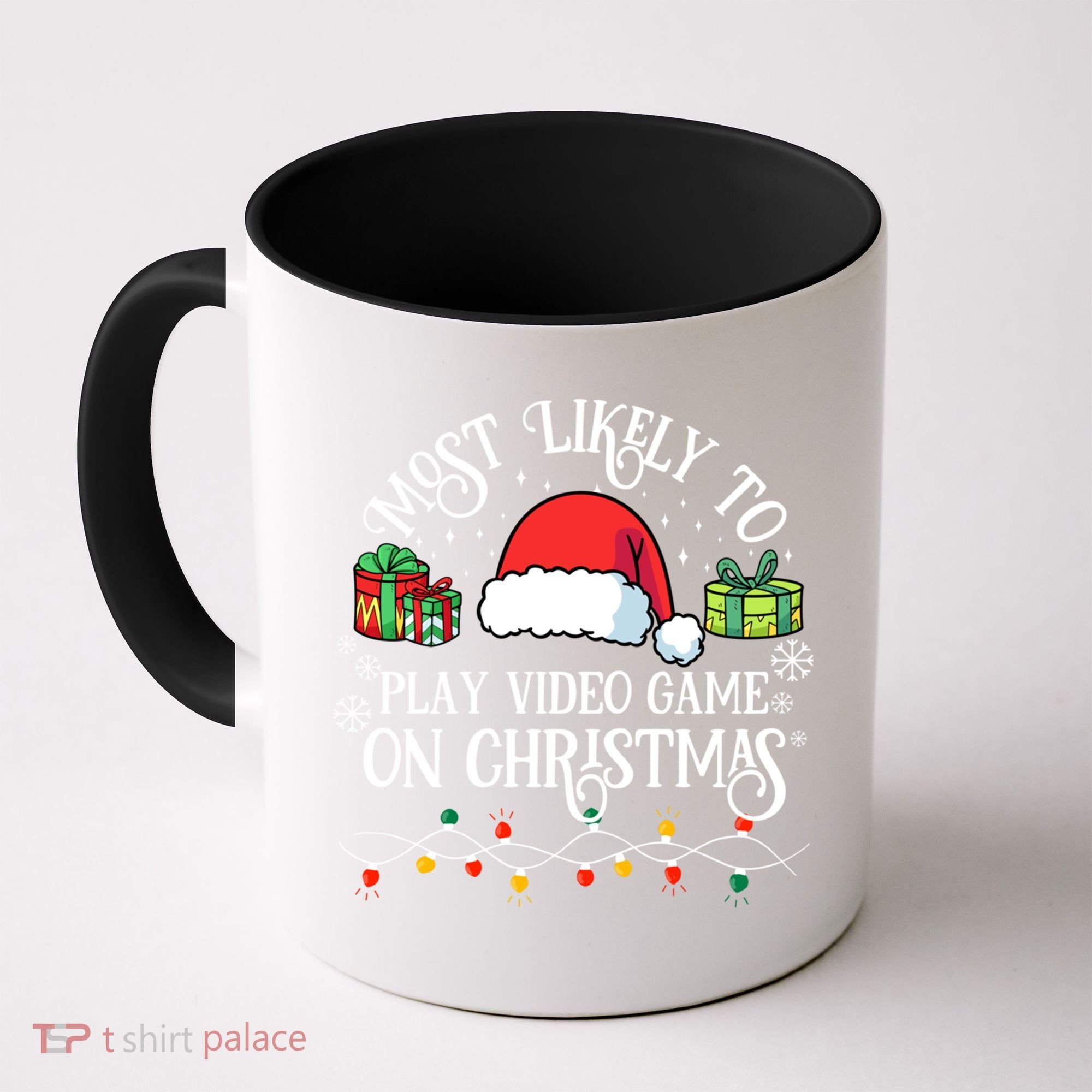 Most Likely To Play Videogame On Christmas Funny Xmas Pajama Funny Gift Coffee Mug