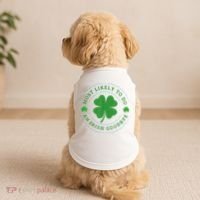 Most Likely To Do An Irish Goodbye St Patricks Day Doggie Tank thumb 2