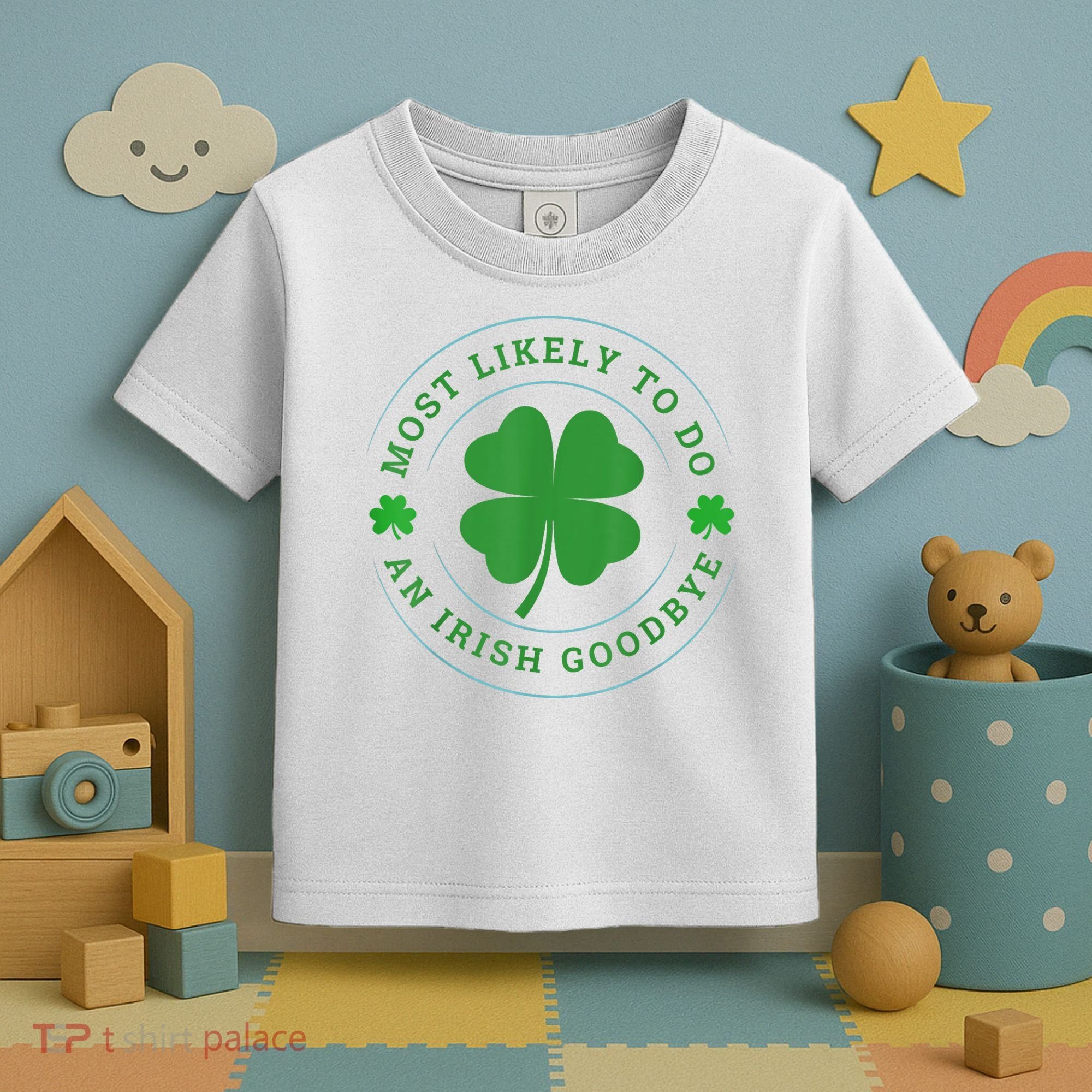 Most Likely To Do An Irish Goodbye St Patricks Day Toddler T-Shirt