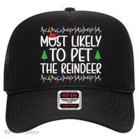Most Likely To Pet The Reindeer Christmas Shirts For Family Hat thumb 0