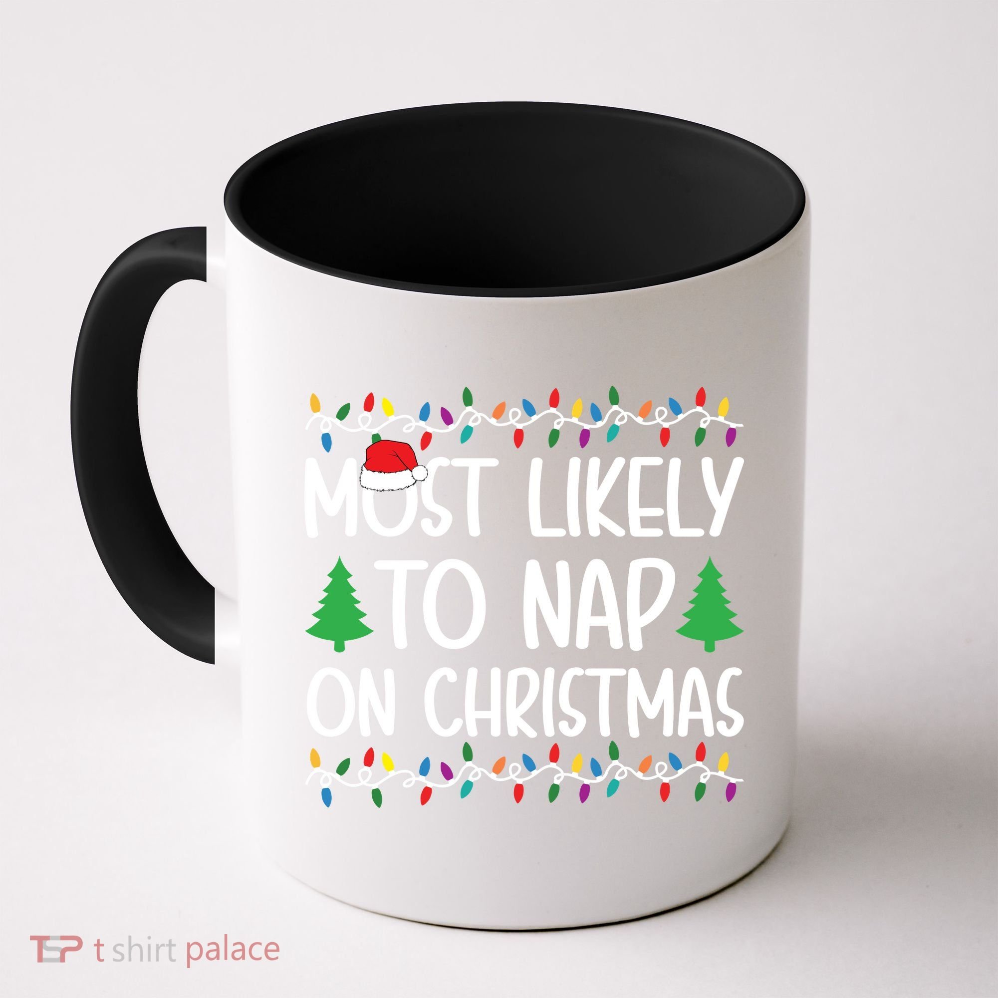 Most Likely To Nap On Christmas Shirts For Family Coffee Mug