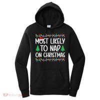 Most Likely To Nap On Christmas Shirts For Family Women's Hoodie thumb 0