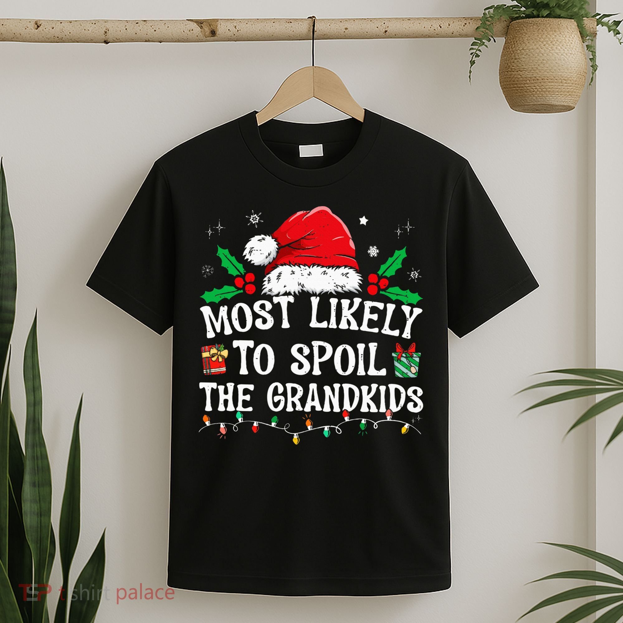 Most Likely To Spoil The Grandkids Funny Christmas Grandma T-Shirt