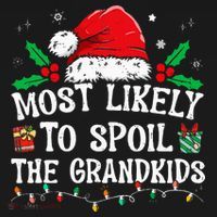 Most Likely To Spoil The Grandkids Funny Christmas Grandma Women's Tank Top thumb 5