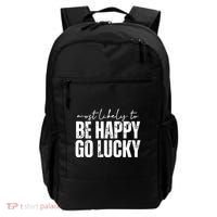 Most Likely To Be Happy Go Lucky St Patricks Day Backpack thumb 0