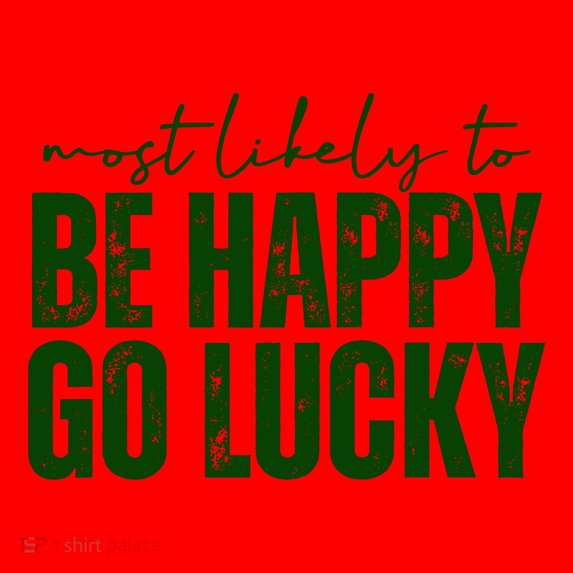 Most Likely To Be Happy Go Lucky St Patricks Day Santa Hat