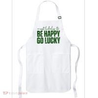 Most Likely To Be Happy Go Lucky St Patricks Day Apron thumb 0