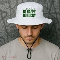 Most Likely To Be Happy Go Lucky St Patricks Day Bucket Hat thumb 2