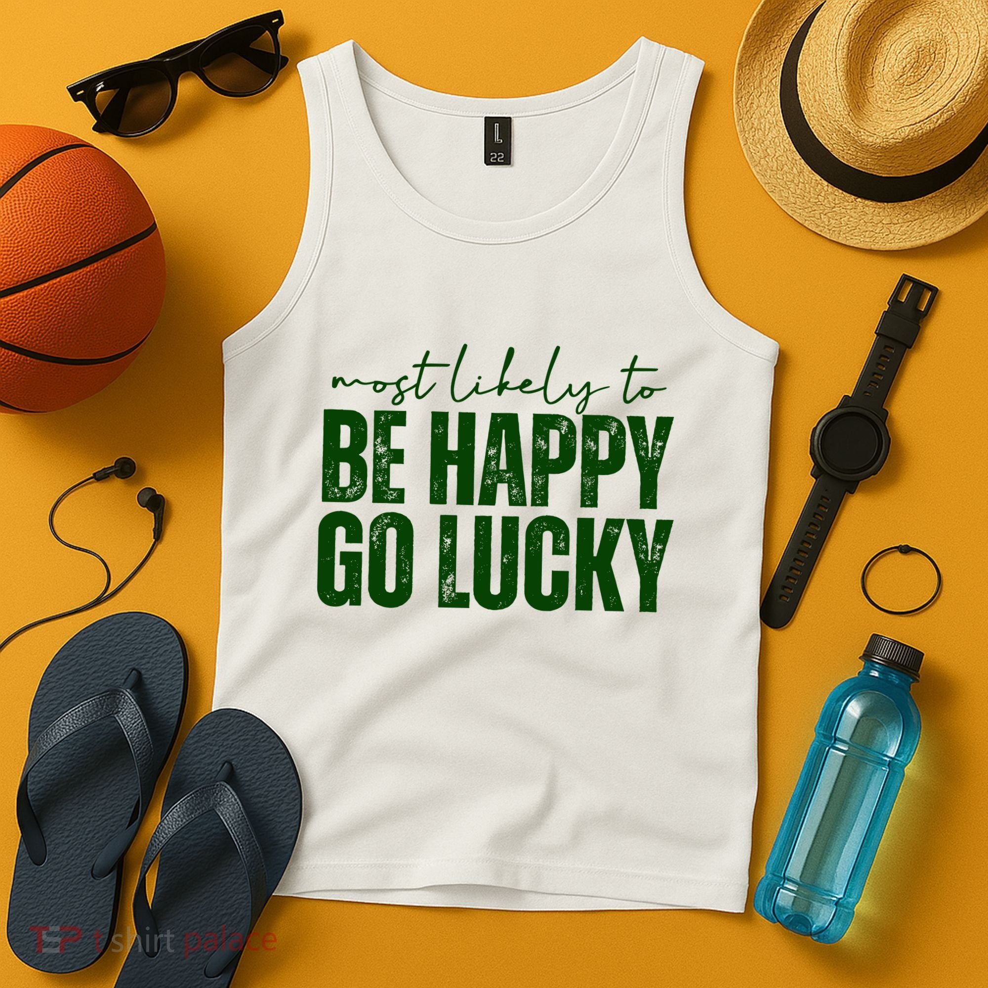 Most Likely To Be Happy Go Lucky St Patricks Day Tank Top