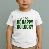 Most Likely To Be Happy Go Lucky St Patricks Day Toddler T-Shirt thumb 2