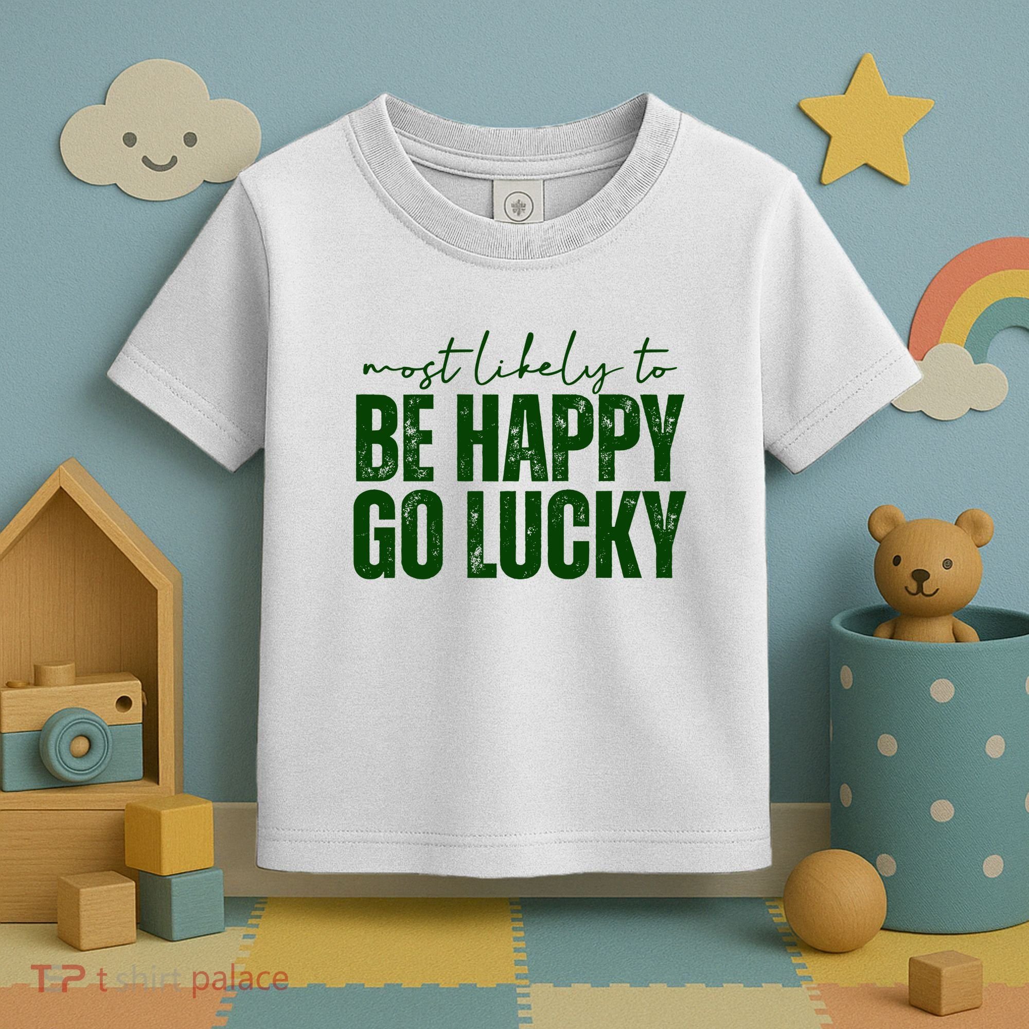 Most Likely To Be Happy Go Lucky St Patricks Day Toddler T-Shirt
