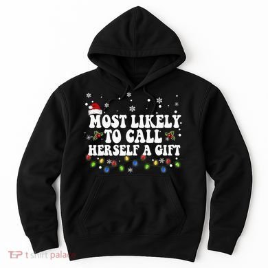 Most Likely To Call Herself Couple Matching Christmas Hoodie