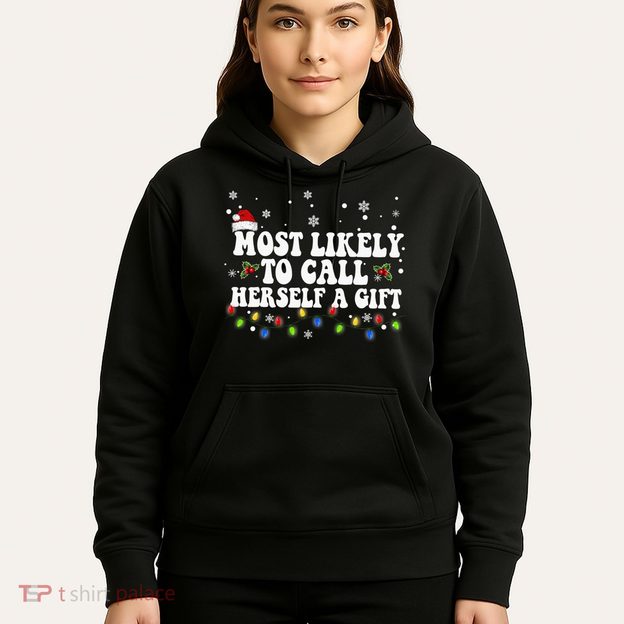 Most Likely To Call Herself Couple Matching Christmas Hoodie