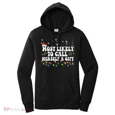 Most Likely To Call Herself Couple Matching Christmas Women's Hoodie
