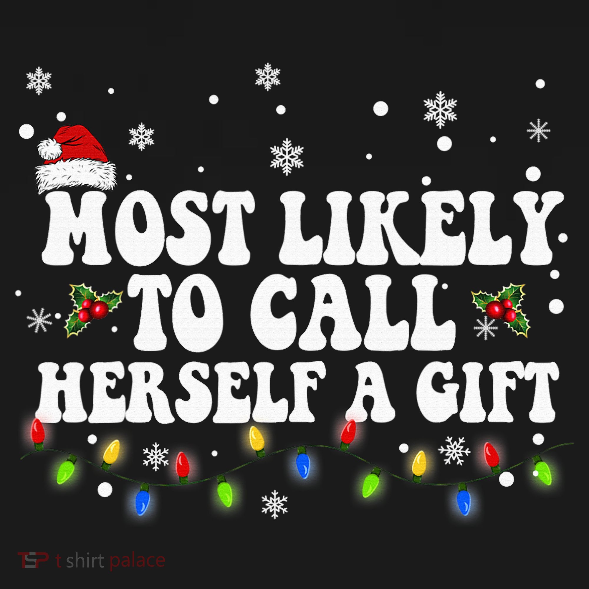 Most Likely To Call Herself Couple Matching Christmas Women's Tank Top