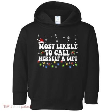 Most Likely To Call Herself Couple Matching Christmas Toddler Hoodie